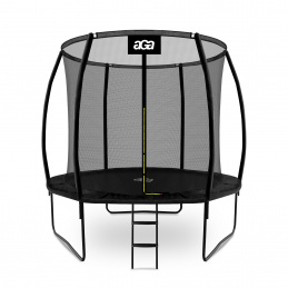 Aga SPORT EXCLUSIVE trambulin 250 cm fekete + védőháló + létra
