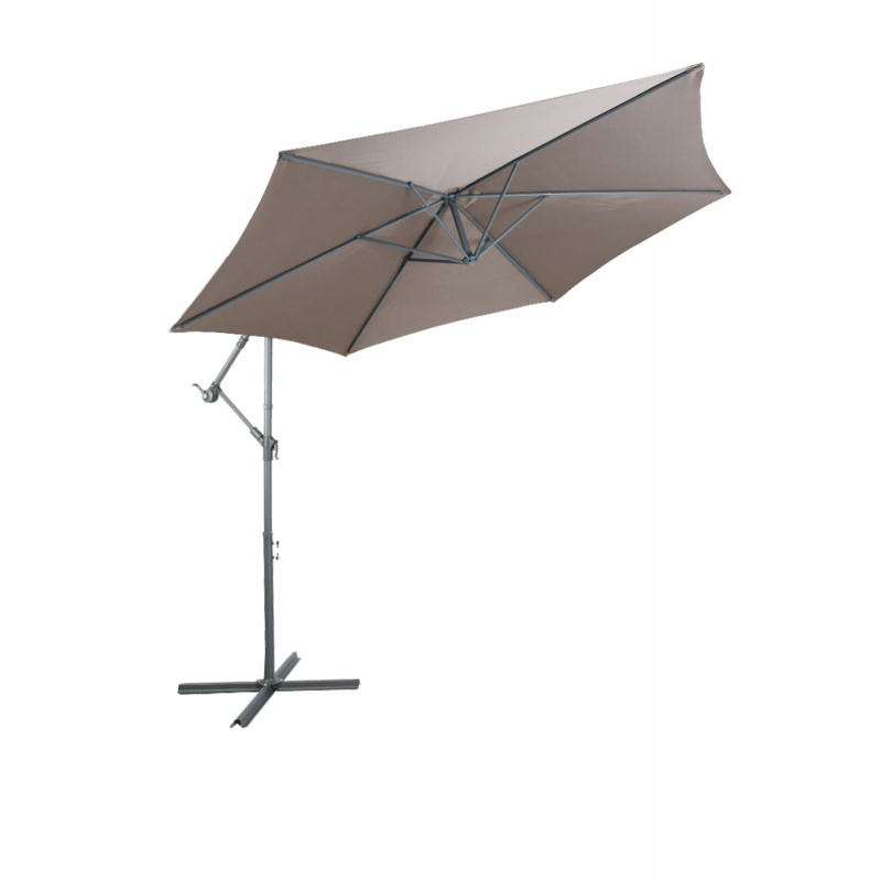 Aga Kerti napernyő konzolos 300 cm Szürkésbarna