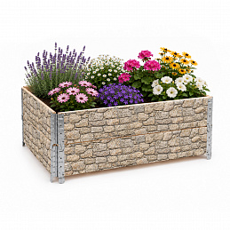 Aga Emelt ágyás 120x80x40 cm Kő