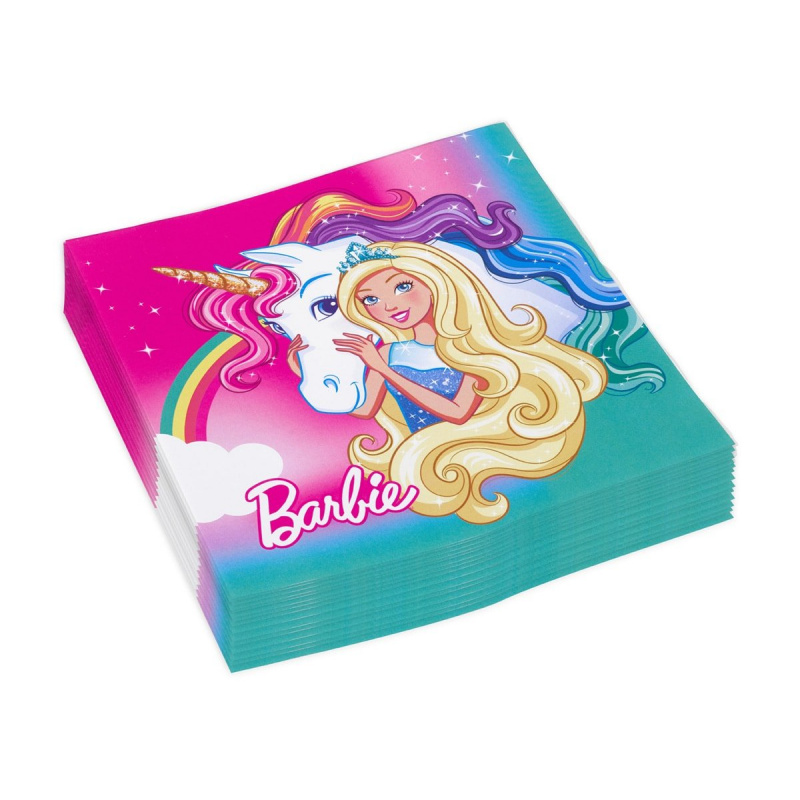Barbie Papírszalvéta Barbie 33x33cm 20 db