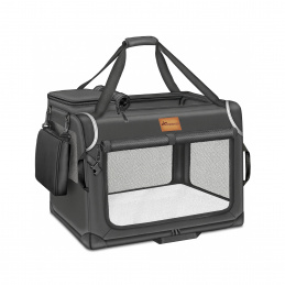 Tresko Kutya- és macskaszállító láda 83x58x58 cm Szürke Tresko Kutya- és macskaszállító láda 83x58x58 cm Szürke