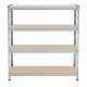 Linder Exclusiv Fém polc 160x60x180 cm 4 polc