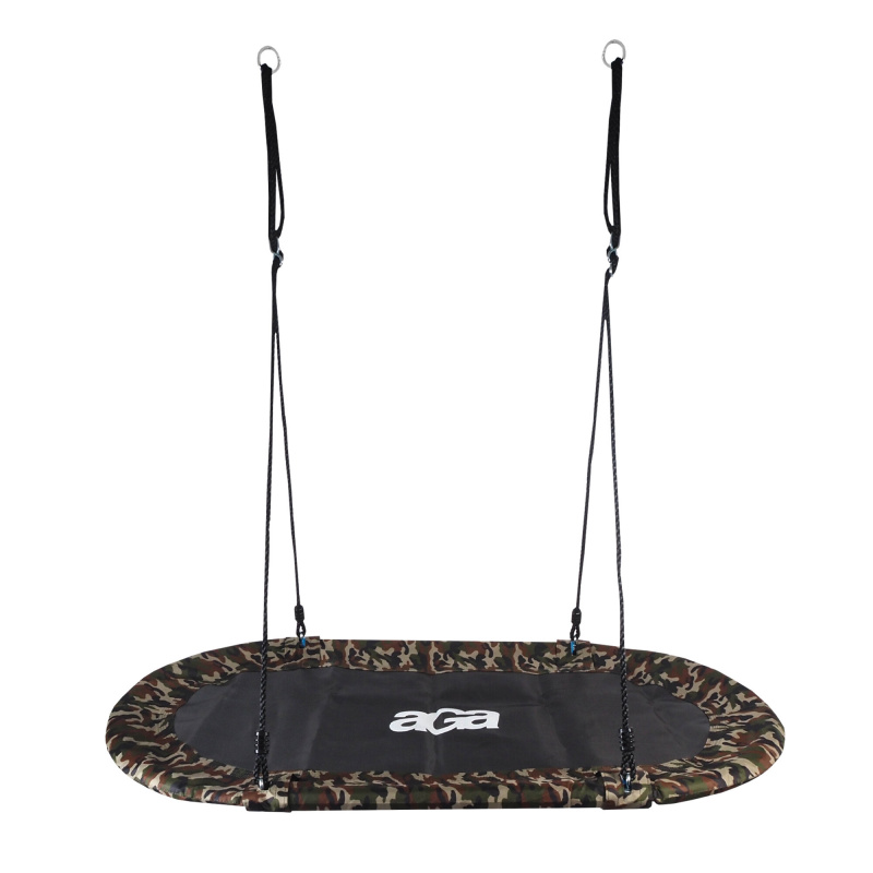 Aga Függő hintázó ovál 150x79 cm Terepmintás