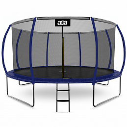 Aga SPORT EXCLUSIVE Trambulin 430 cm Sötétkék + védőháló + létra