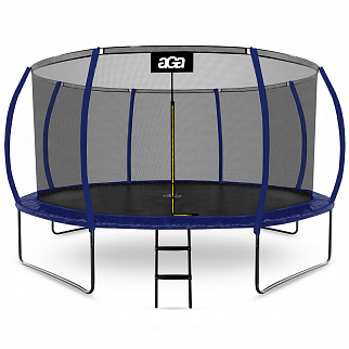 Aga SPORT EXCLUSIVE Trambulin 430 cm Sötétkék + védőháló + létra