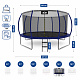 Aga SPORT EXCLUSIVE Trambulin 430 cm Sötétkék + védőháló + létra