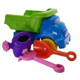 Doloni Teherautó billenővel Kék + homokozó készlet