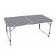 Aga Összecsukható kempingasztal 120x60x54/60/70 cm Szürke