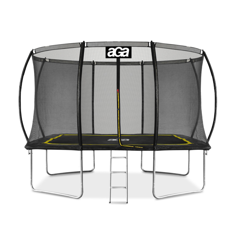 Aga Téglalap alakú trambulin 244x335 cm Fekete/Sárga