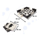 Aga Kontrasztos hab puzzle 30 x 30 cm, 25 db Fekete-krémszínű