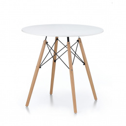 Aga étkezőasztal 80 cm Fehér