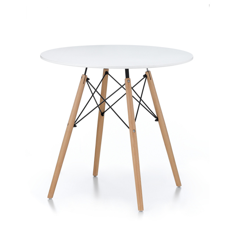 Aga étkezőasztal 80 cm Fehér