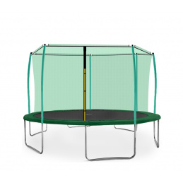 Aga SPORT FIT trambulin 430 cm Sötétzöld + belső védőháló