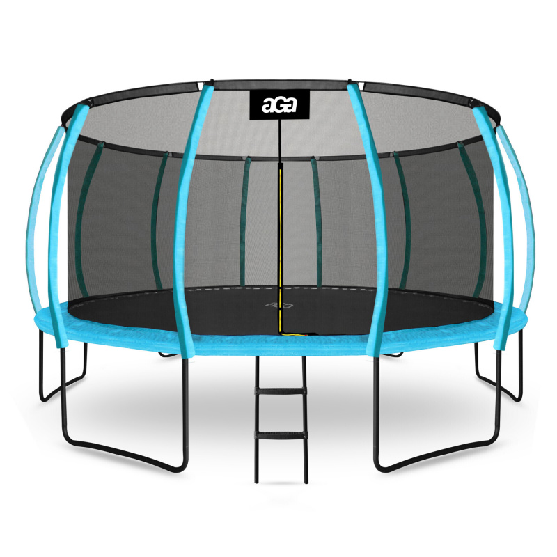 Aga SPORT EXCLUSIVE Trambulin 500 cm Világoskék + védőháló + létra