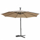 Aga kerti  napernyő EXCLUSIV LED 300 cm bézs színben