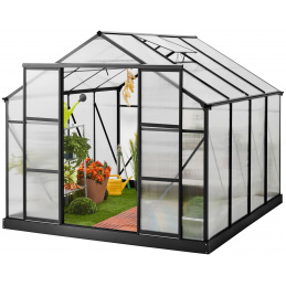 Aga Kerti üvegház MR4039 294x244x227 cm Fekete + alapzat