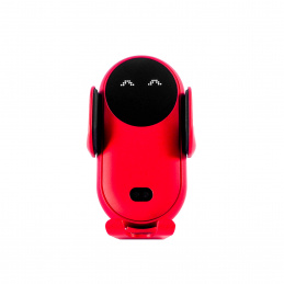 Aga Mobiltelefon tartó vezeték nélküli Qi töltéssel Piros