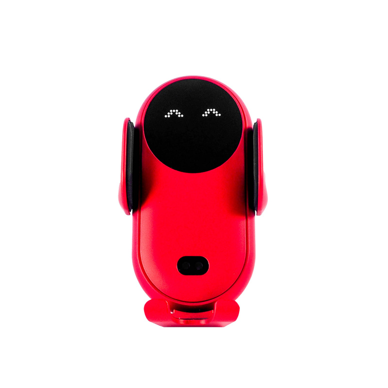 Aga Mobiltelefon tartó vezeték nélküli Qi töltéssel Piros