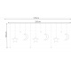Csillag és hold fényfüggöny 138 LED hideg fehér ISO 11330