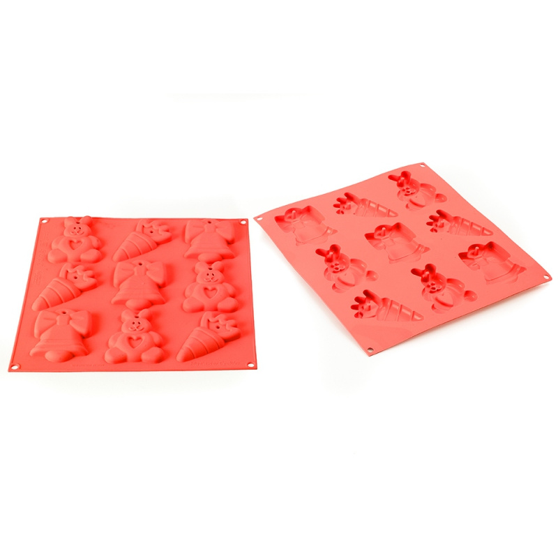 Silikomart Sütőforma 9 darabos készlet sárga