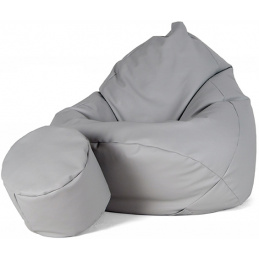 Aga kanapé táska XXXL + lábtartó Világosszürke