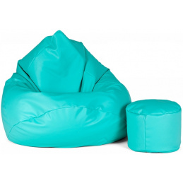 Aga kanapé táska XXXL + lábtartó türkiz színű