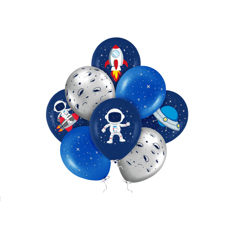 Aga4Kids Latex léggömbök Kosmos 30 cm 8 db