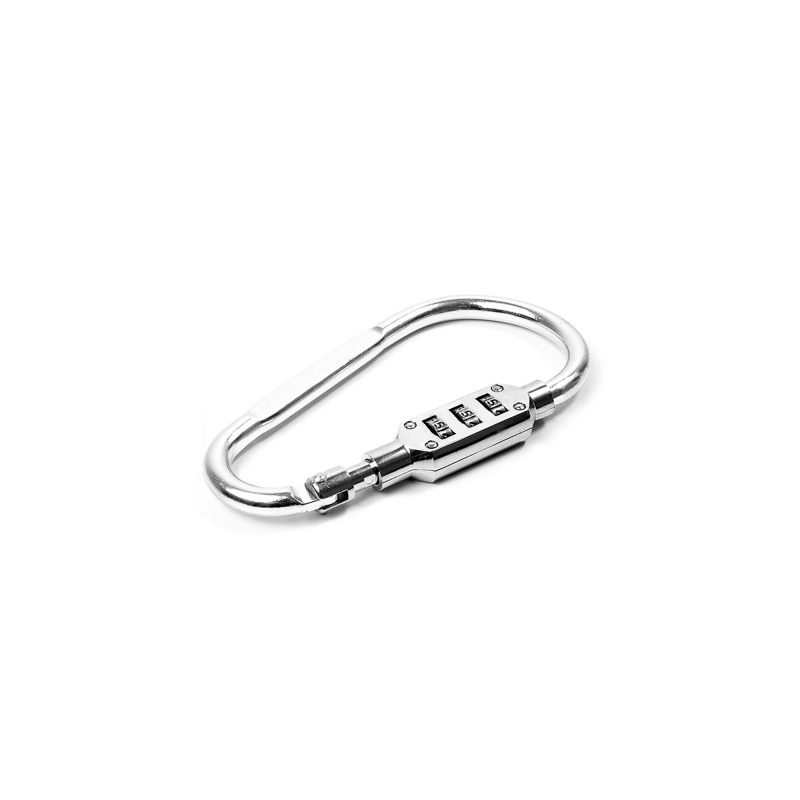 Aga Karabina kódzárral 12,1x6,7 cm Ezüst
