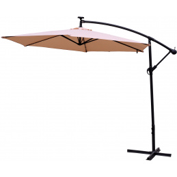 Aga kerti  napernyő EXCLUSIV LED 300 cm bézs színben