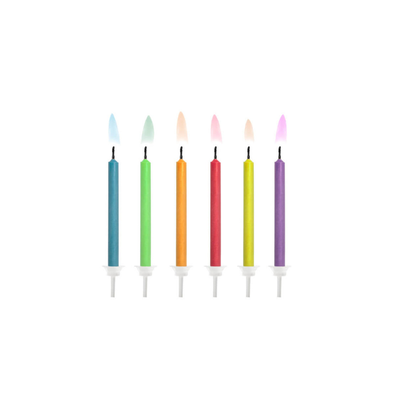 Aga4Kids Színes lánggyertyák 6 db