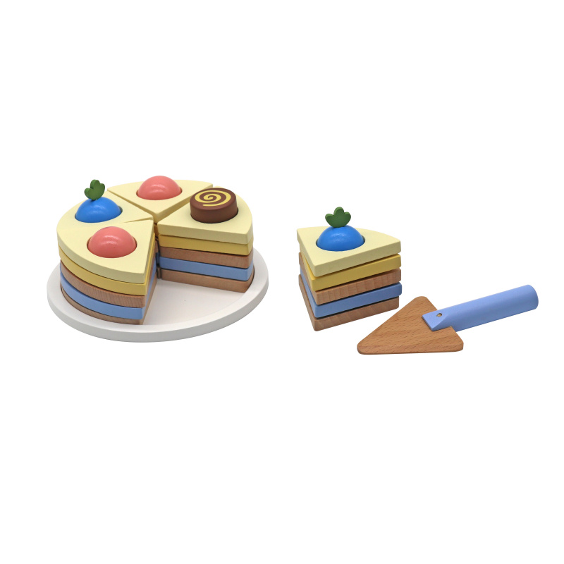 Aga4Kids Fából készült szeletelhető torta gyerekeknek