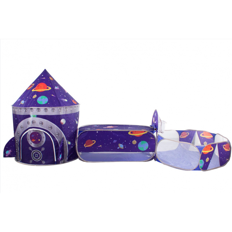 Aga4Kids Gyermek játszósátor alagúttal Galaxis