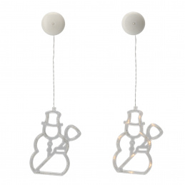 Aga Ablakba akasztható karácsonyi LED dekoráció Hóember