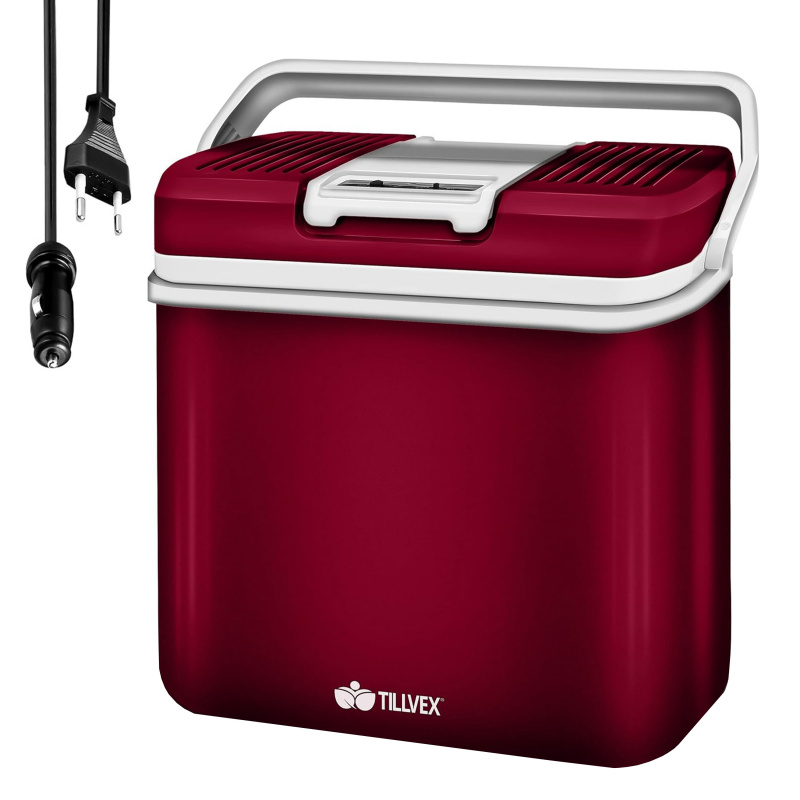 Tresko Elektromos hűtőtáska 24l Piros