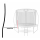 Aga Álló rúd trambulinhoz EXCLUSIVE 180/250/305/366 cm - alsó rész