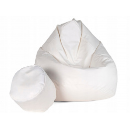 Aga kanapé táska XXXL + lábtartó Fehér