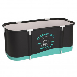 Aga Összecsukható hordozható kád 120x60x60 cm Fekete Aga Összecsukható hordozható kád 120x60x60 cm Fekete