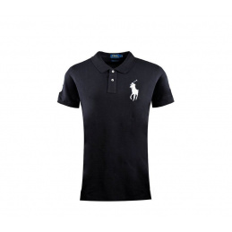 Ralph Lauren női póló SKINNY-FIT Big Pony fekete