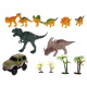 Dinoszaurusz autópálya 240 darabos Kruzzel 17248