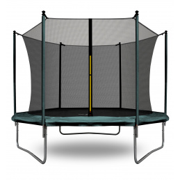 Aga SPORT FIT trambulin 180 cm Sötétzöld + belső védőháló