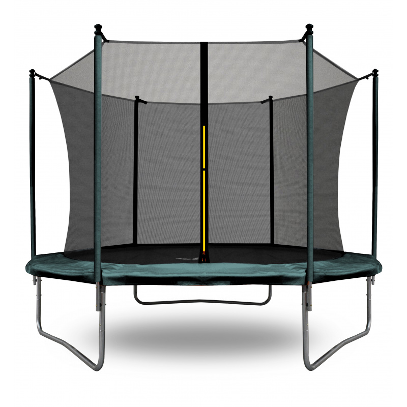 Aga SPORT FIT trambulin 180 cm Sötétzöld + belső védőháló