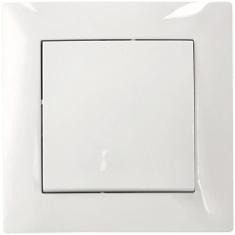 Egypólusú kapcsoló vakolat alá, fehér