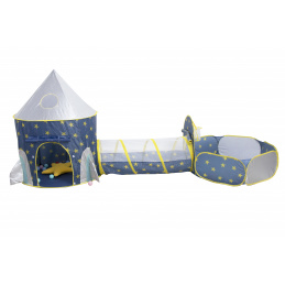 Aga4Kids Gyermek játszósátor mászóalagúttal Kék