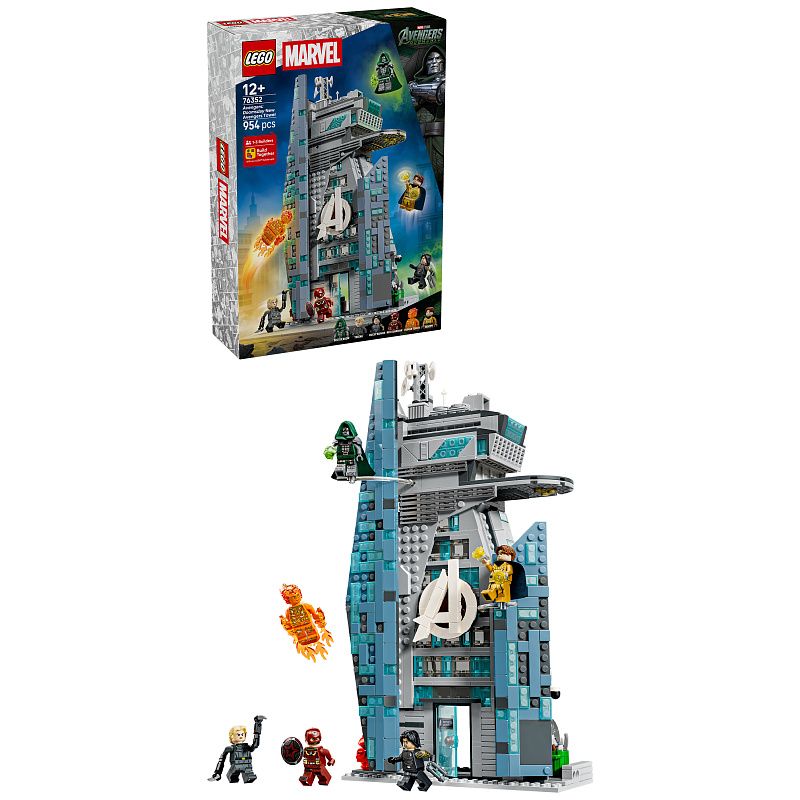 LEGO® ǀ Marvel 76352 Bosszúállók: Doctor Doom ébredése A Bosszúállók új tornya 