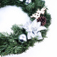 Aga Karácsonyi koszorú 40 cm Ezüst
