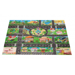 Aga vízálló színes alátét 130x100cm Város