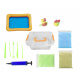 Aga4Kids Kinetikus homok 3 kg + homokozó + formák