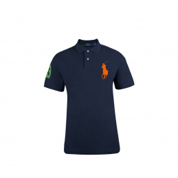 Ralph Lauren Póló CUSTOM-FIT Navy Big Pony narancssárga