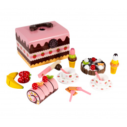 Aga4Kids Fa doboz fából készült édességekkel