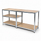 Linder Exclusiv Fém polcrendszer 180x100x60 cm 5 polccal